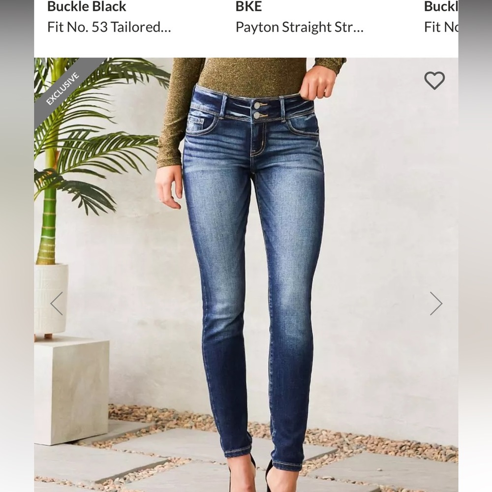 Bottoms up skinny women’s jeans, size 27 regular